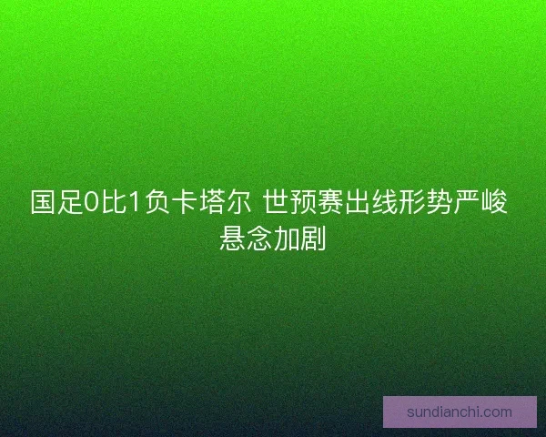 国足0比1负卡塔尔 世预赛出线形势严峻 悬念加剧 国足0比1负卡塔尔 世预赛出线形势严峻 悬念加剧